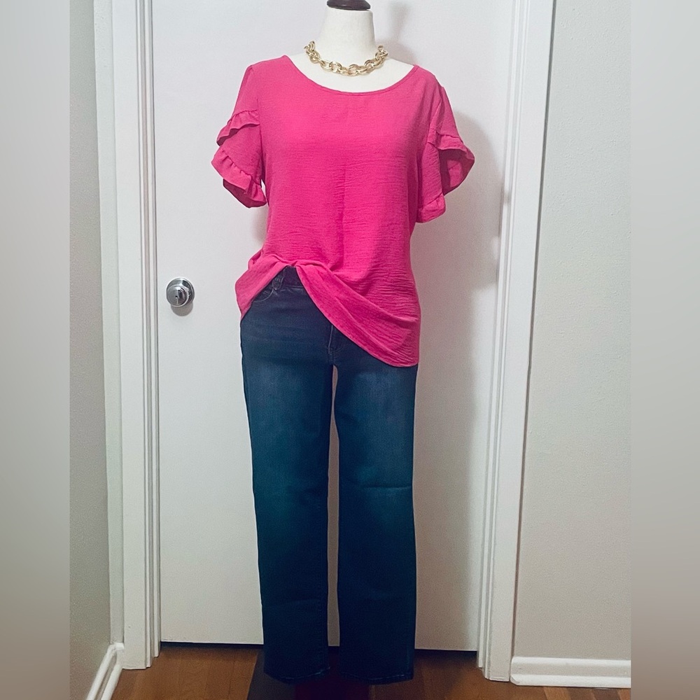 Democracy Dark Blue Straight Leg Jeans